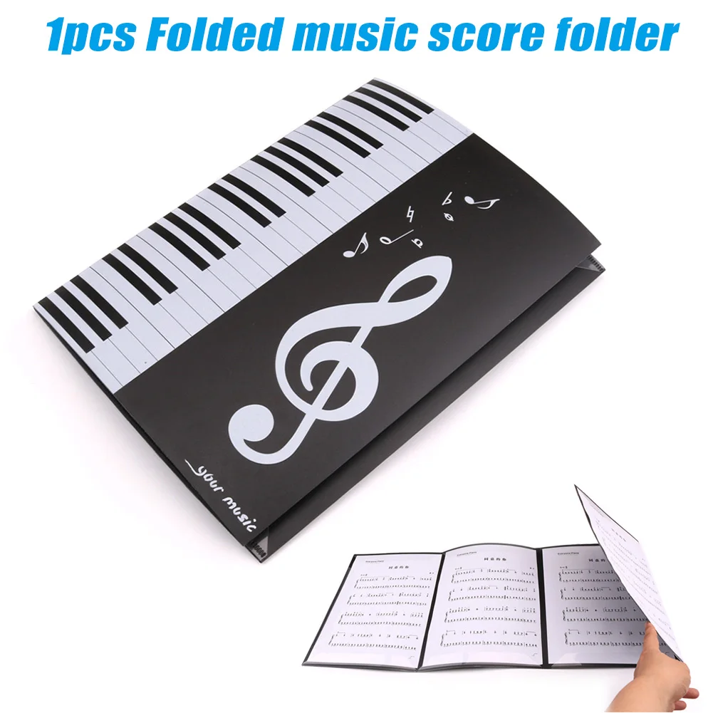 

1pcs Expanded Sheet Music Score Folder A4 Size Document Paper Staff Collection Professional Piano Music Score Folder