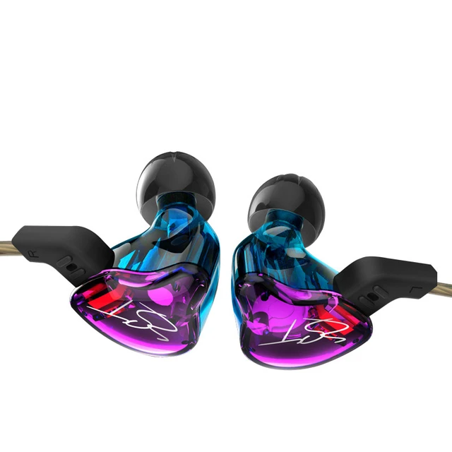 KZ ZST Pro Dynamic Hybrid Dual Driver Auriculares in-ear (Coloful con  micrófono)
