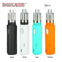 2 шт. Digiflavor Helix Starter Kit с Lumi 4 мл/2 мл емкость бака и как чипсет и несменные Supermesh катушки системы без батарея