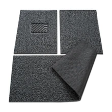 Задние сверхмощные всепогодные напольные Защитные автомобильные коврики автомобильный коврик для ног(черный и серый