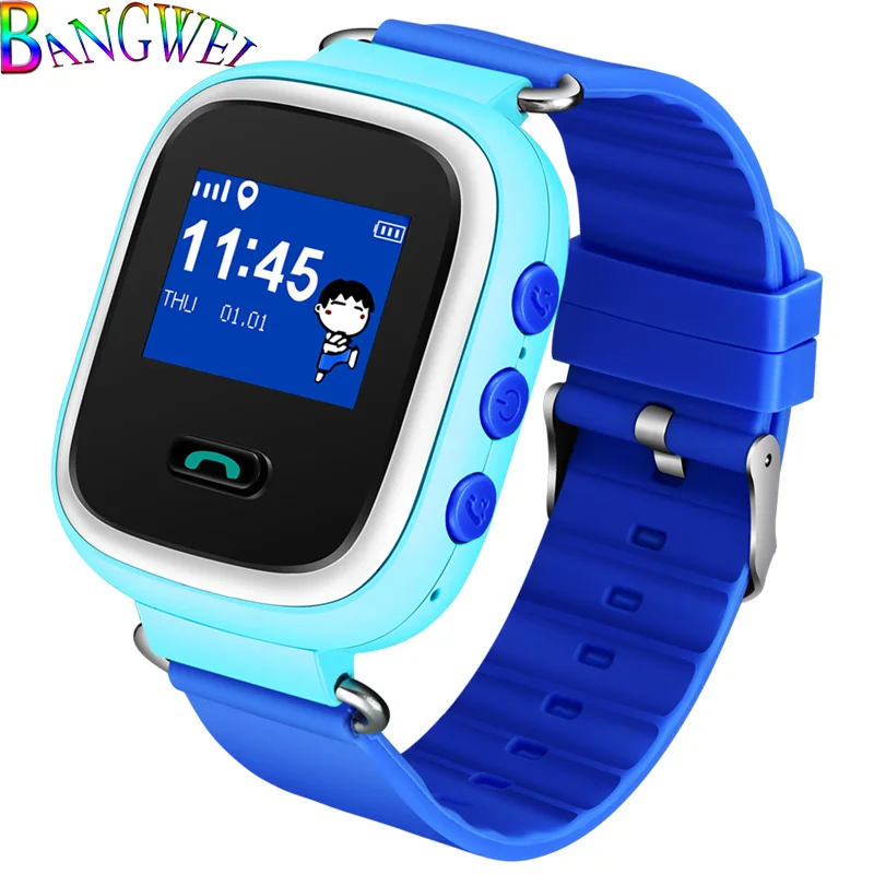 

BANGWEI 2018 New Child Smart Watch Kids Baby Health safety Positioning Anti-lost Wristwatch SIM Call Children Gift SmartWatch