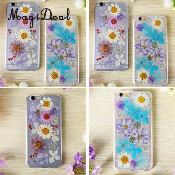 MagiDeal 10pcs Mixed Color Pressed Dried Sakura Flowers Cherry Blossom Art Craft Dried Flowers raft for House Decoration