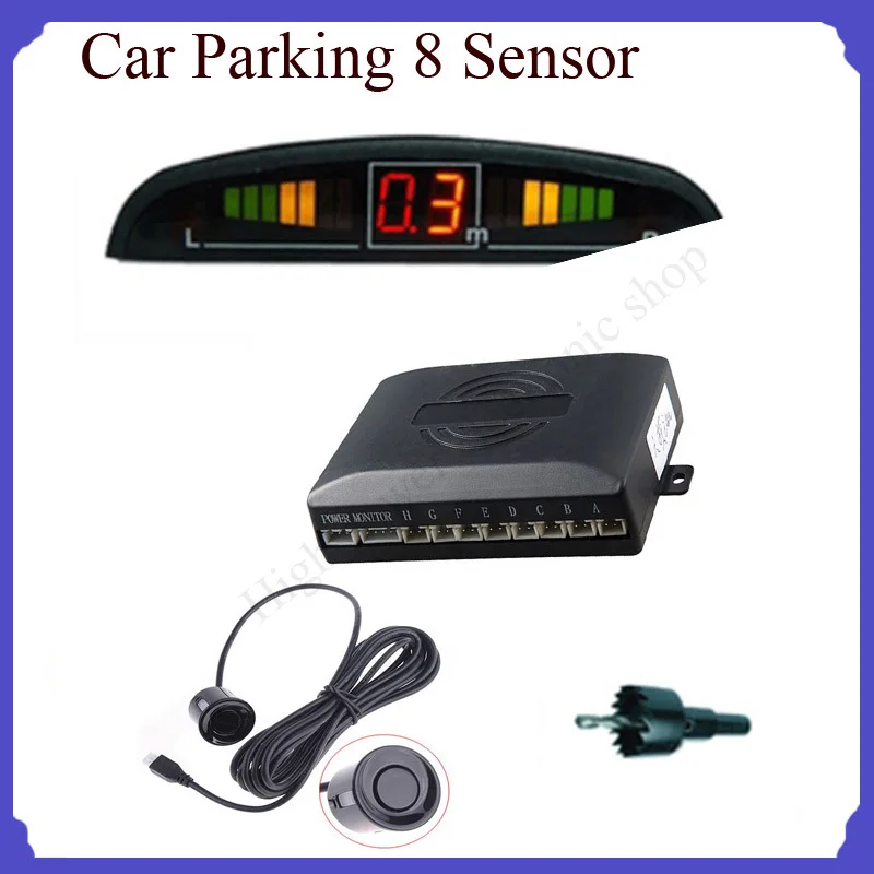 

8 Reverse Parking Sensors Backup Radar Kit for car