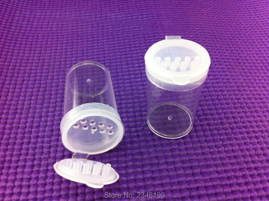 30ML 50pcs/lot Round Cosmetic Powder Packaging Bottle Empty Clear Loose Case with Sifter DIY Nailing Beauty Tool | Красота и здоровье