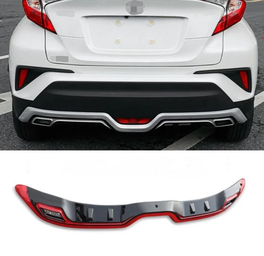 Защитная противоскользящая панель для заднего бампера TOYOTA C HR CHR 2016 2017 2018