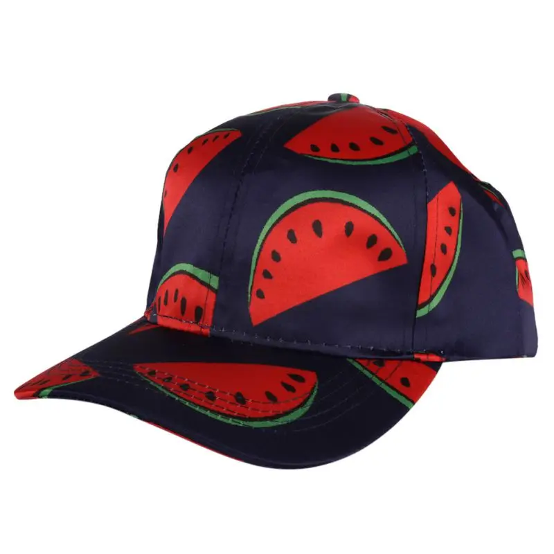 

Summer Fashion Baseball Watermelon Cap Unisex Cotton Casual Banana Fruit Print Hats for Men Baseball Caps