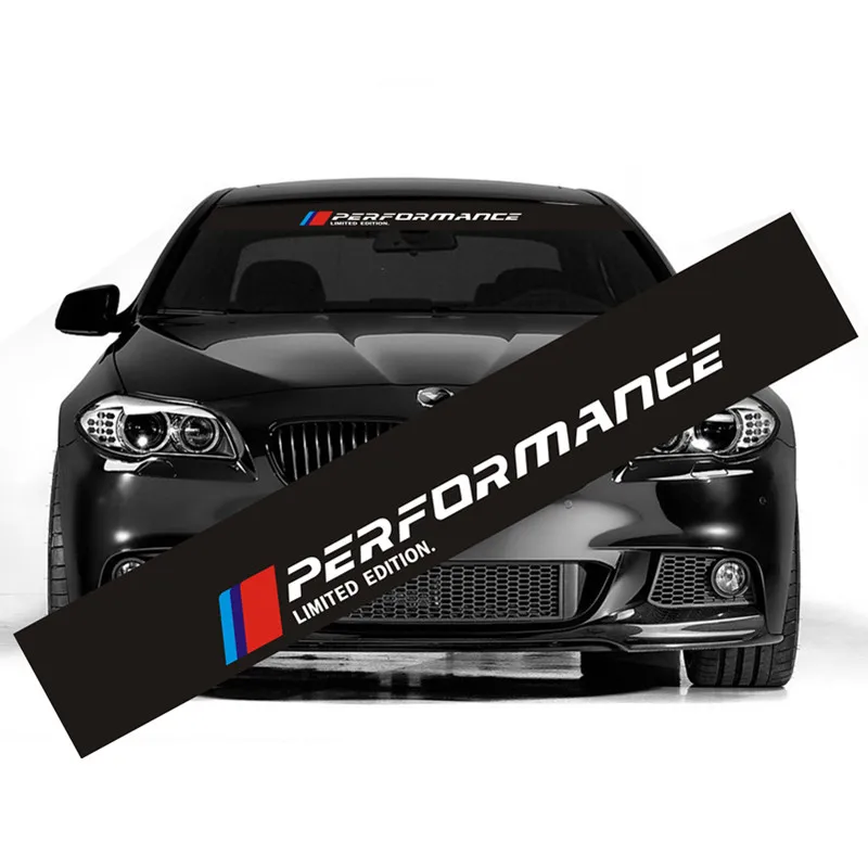 

1pcs New M power performance car windscreen windshield sticker for BMW E30 E36 E60 E46 E90 E71 E87 F30 F10 F20 X1 X3 X4 X5 X6