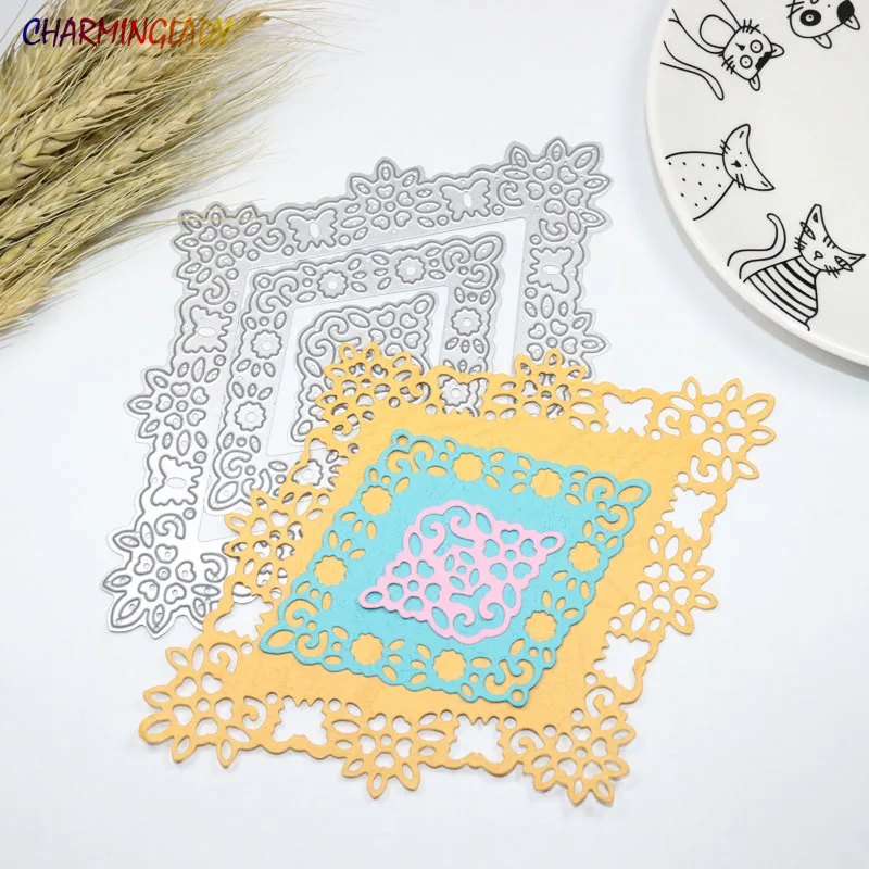 

Christmas prism Metal cutting dies Scrapbook Card frame envelope decorative stencil invatation decoration cutting die