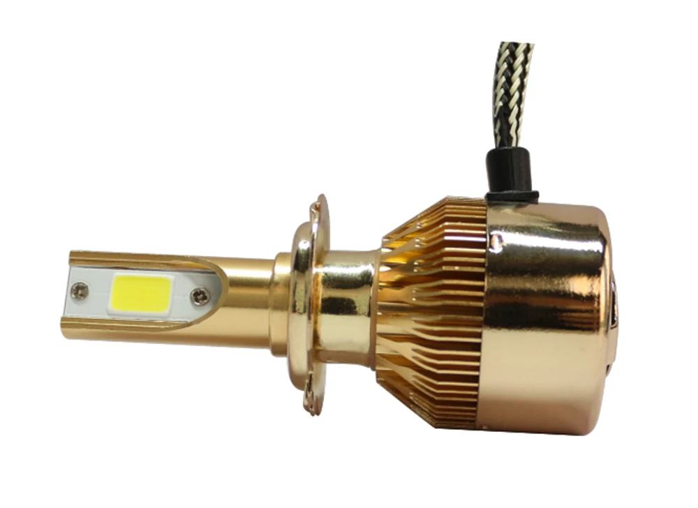 Elglux H4 светодиодный автомобильный светильник 7600lm 72w C6 s головной авто 6000k Led супер
