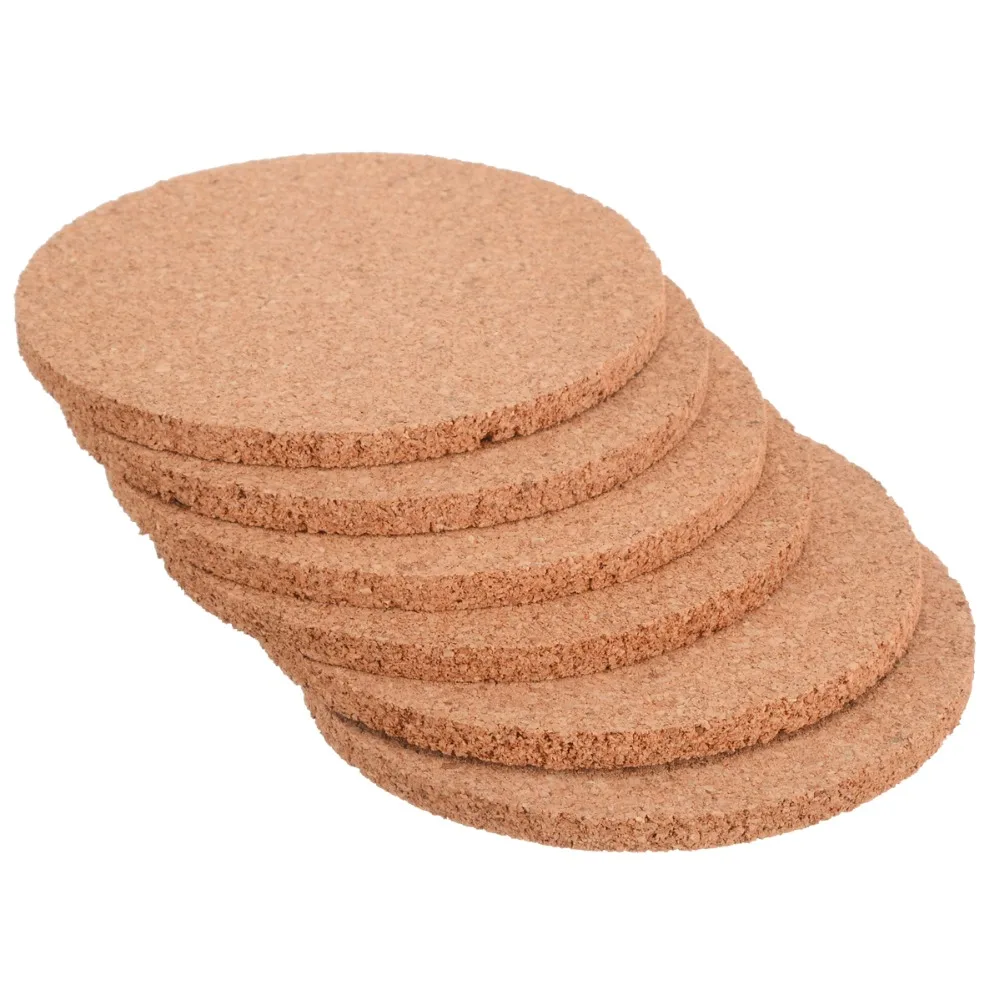 5 قطعة/الوحدة الفلين الوقايات قاعدة الأكواب الجدول الشراب حصيرة جولة حامل خشبي حار مجموعة القهوة الشاي القدح تحديد الموقع المطبخ الحرارة مقا...