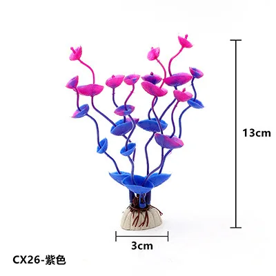 Aquarium decoration simulation water grass aquarium landscaping set plastic flowers and plants crafts gifts water grass CX27