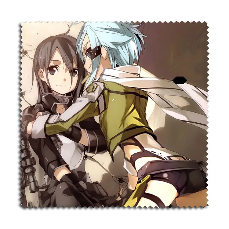2 шт./компл. фланелевые очки ткань с принтом Kirigaya Kazuto/Yuki Asuna из аниме меч искусство