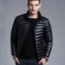 New Winter Padded Jacket Men Brand Duck Down Collar Casual Warm Coat Outerwear Parka Jacket 4 Color Plus Size Down Jacket Men