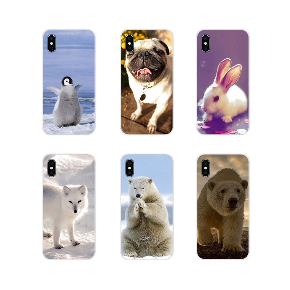

For Xiaomi Redmi 4A S2 Note 3 3S 4 4X 5 Plus 6 7 6A Pro Pocophone F1 Warm Winter Bunny Fox Bulldog Polar Bear Phone Cases Covers