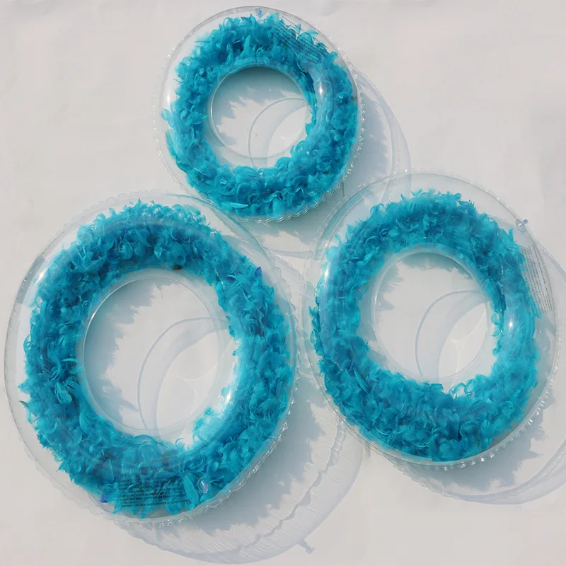 70-80-90CM-Gaint-Inflatable-Swimming-Ring-With-Feathers-For-Adults-And-Kids-Pool-Float-Circle (5)