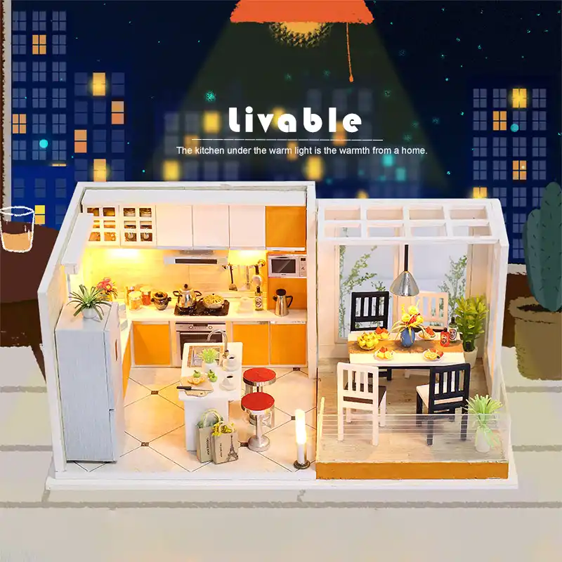diy miniature dollhouse kitchen