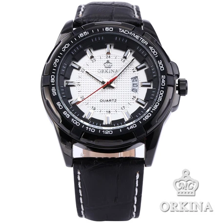 2017 Sale Hardlex Stainless Steel Man Watch Blackcat Dress New With Tags Sports Watches Orkina Brand Quartz Leather Strap | Наручные часы