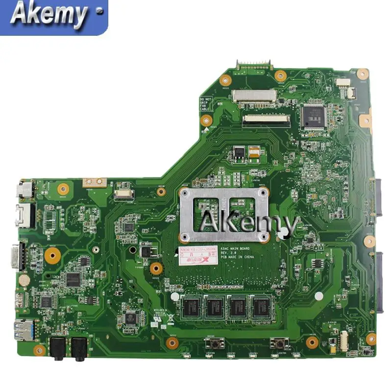 Akemy For Asus X54C K54C Laptop motherboard hm65 REV.3.0 With I3-2370U test good 4G RAM