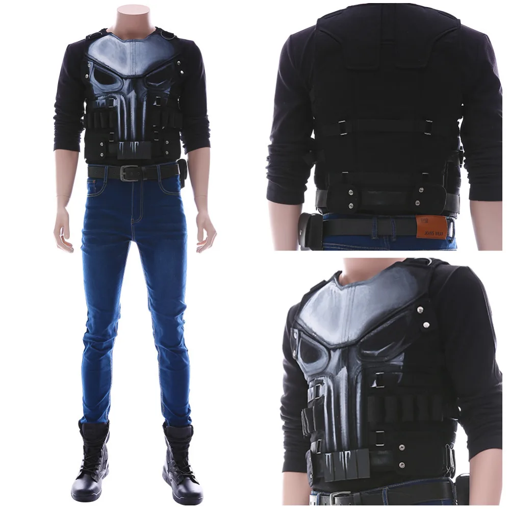 

Frank Castle Cosplay Costume Halloween Carnival Costumes For Adult Full Sets Shoes