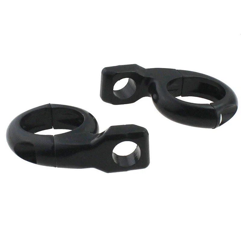 Mayitr Black 1 inch 25mm Metal Turn Signal Light Handlebar Clamp On Mirrors Adapter Mount for Motorcycle ATV