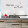 New Kitchen is Heart of the Home Letter Pattern Wall Sticker PVC Removable Home Decor DIY wall art MURAL ► Photo 2/6