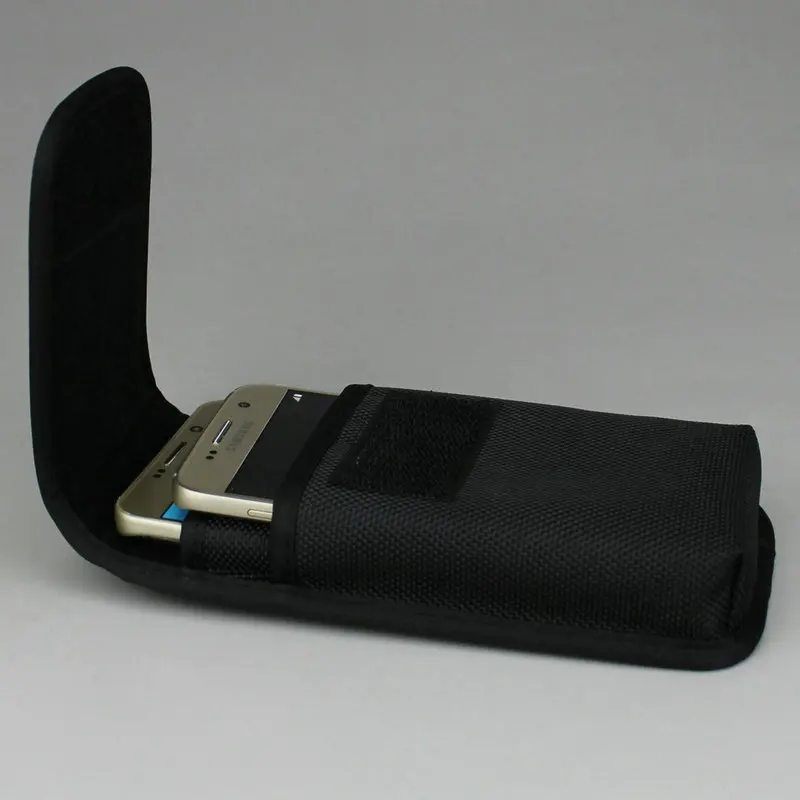 Double cell phone Waist Pack, For iphone 6splus 5.5 inch Nylon Pouch Bag with Belt Clip Holster Case For Galaxy Note 5 s7 edge