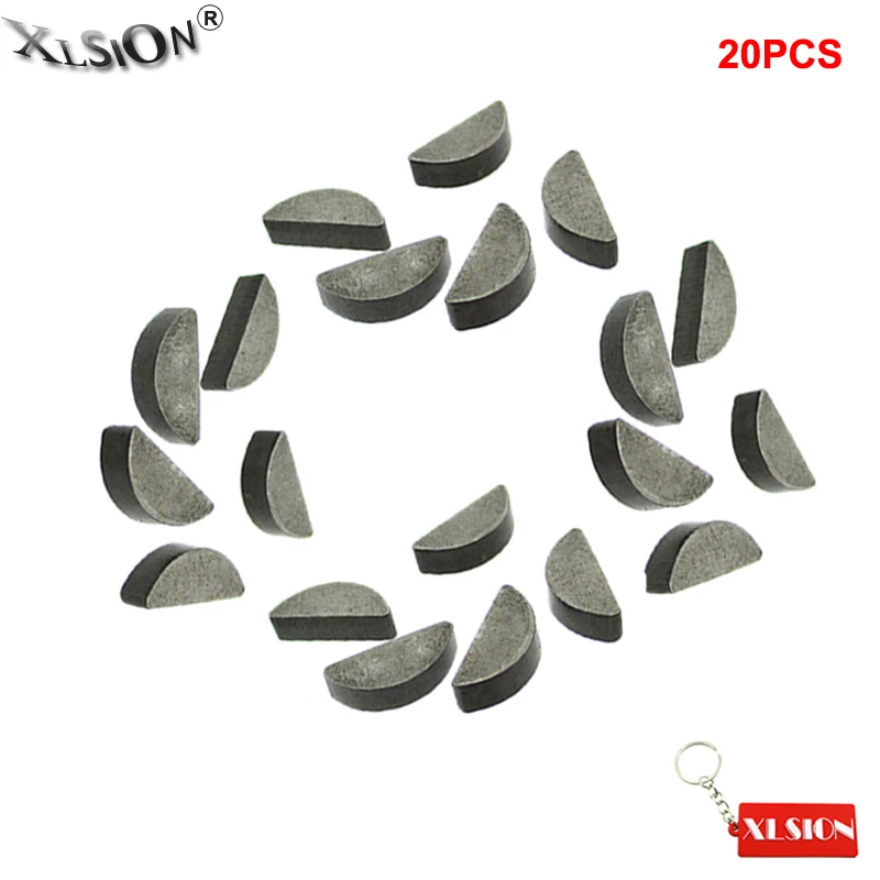 XLSION Aftermarket 20Pcs Woodruff Rocket Key For 47cc 49cc Chinese Mini