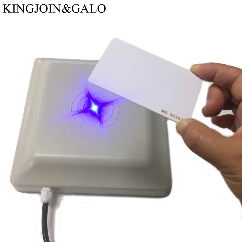 UHF RFID card reader 6m long distance range with 8dbi Antenna RS232/RS485/Wiegand Read Integrative UHF Reader