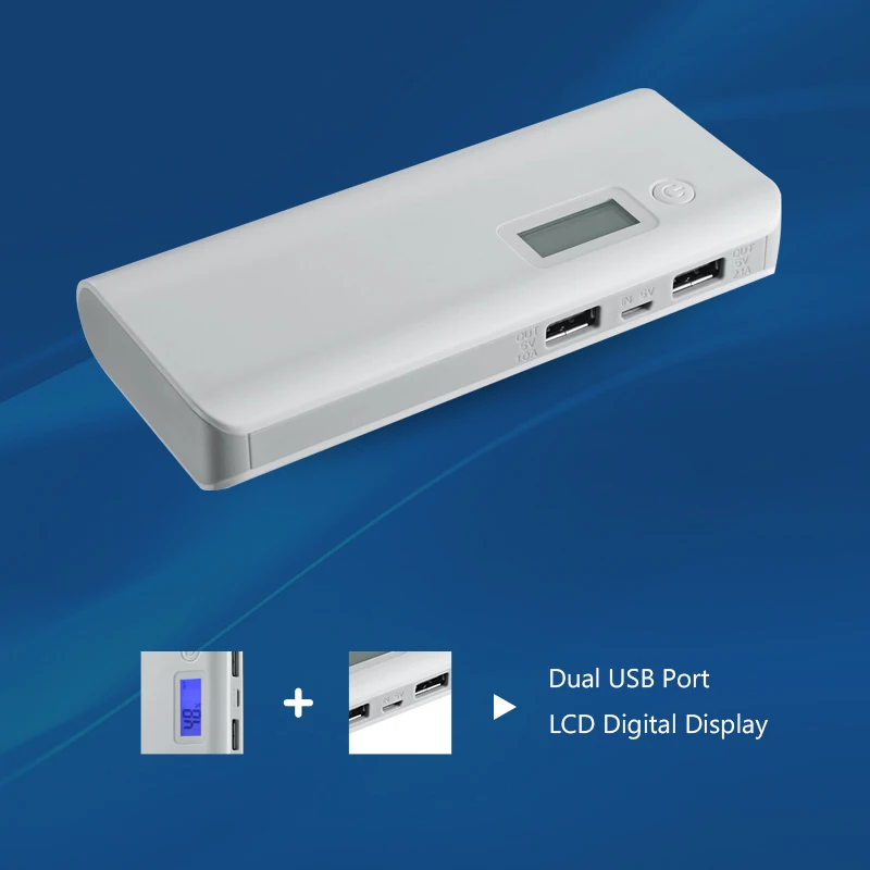 bilder für Energienbank 8000 mAh Tragbare Hoher Wirkungsgrad Dual USB Port LCD Display Externes Ladegerät Powerbank bilder für Energienbank 8000 mAh Tragbare Hoher Wirkungsgrad Dual USB Port LCD Display Externes Ladegerät Powerbank
