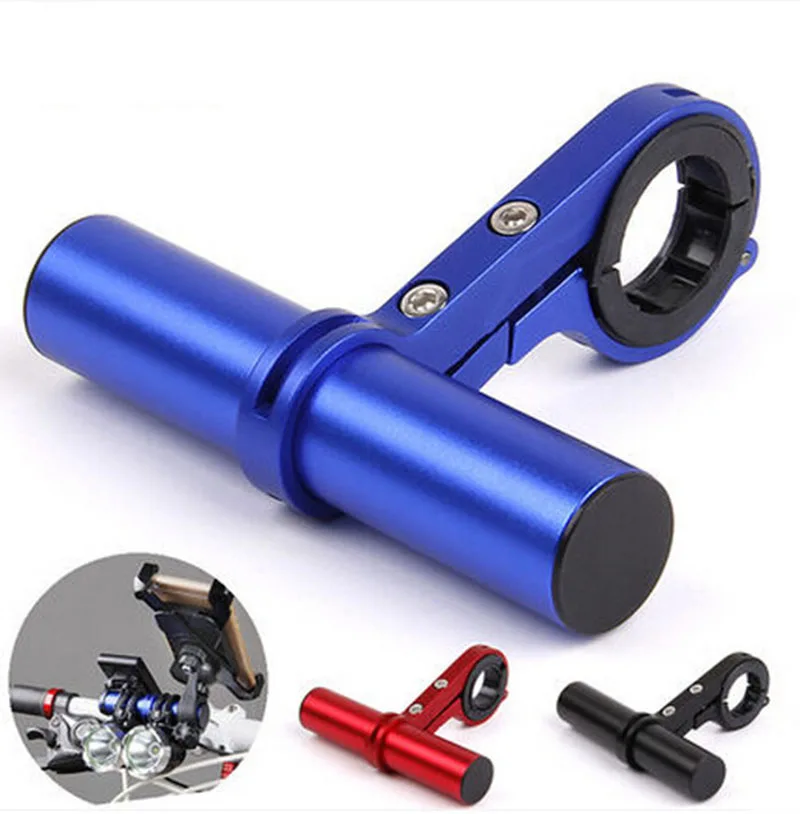 

10cm Bicycle Bike Handlebar Extension Flashlight LED Phone Holder Extender Mount Aluminum Alloy Lightweight Carbon Fiber Bar