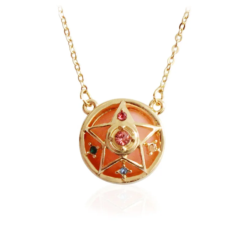 

YUANJUAN OFFICIAL STORE BRAND free shipping 10pcs/ lot fashion jewelry accessories card captor sailor moon necklace