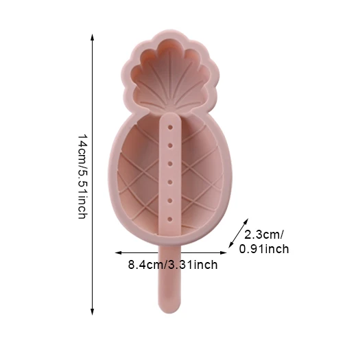 Силиконовые Производители Мороженого, ананасовые Формочки Для Мороженного «фруктовый лед», строительный блок, набор для выпечки с шоколадом, форма в форме робота, лоток для приготовления пищи, домашний инструмент - Цвет: Pink Ice Tray S
