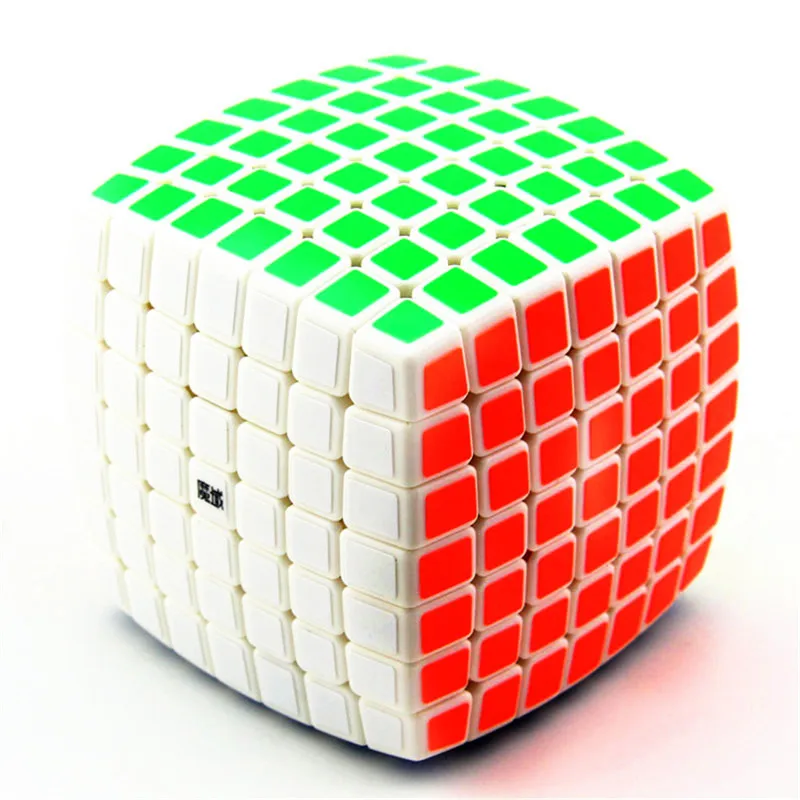 MOYU AoFu хлеб 7x7x7 профессиональная головоломка волшебный куб безопасный АБС пластик ультра-Гладкий 7x7 скорость головоломка твист Куб Детская игрушка подарок - Цвет: White