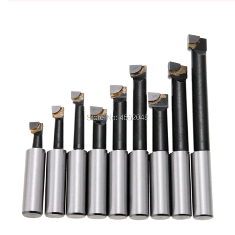 ZKS-KS 9Pcs Durable Hard Alloy Shank Boring Bar Set Carbide Tipped Bars for 2 Inch 50Mm Boring Head for Lathe Milling ZKS-KS 9Pcs Durable Hard Alloy Shank Boring Bar Set Carbide Tipped Bars for 2 Inch 50Mm Boring Head for Lathe Milling