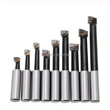Jeu de barres d'alésage en alliage dur Durable, Kit de barres à pointe en carbure pour tête d'alésage 2 pouces 50Mm pour fraisage de tour, 9 pièces