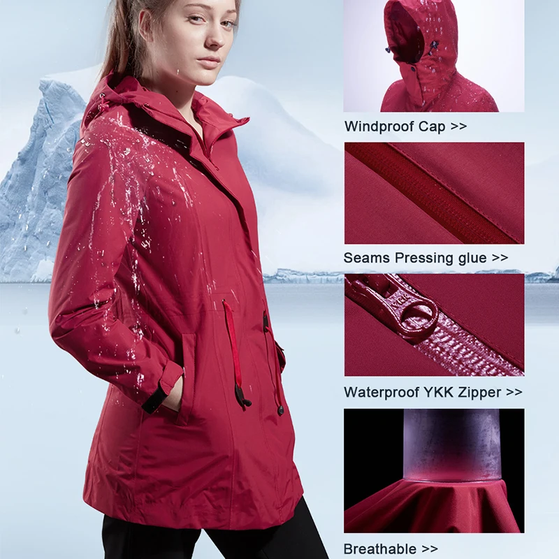 CQB уличная спортивная ветровка для женщин Кемпинг Thinsulate комплект из двух предметов зимняя куртка ветрозащитная теплая куртка