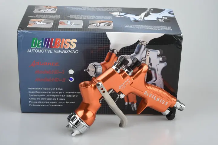 HD-2 orange color advance spray gun airbrush hvlp