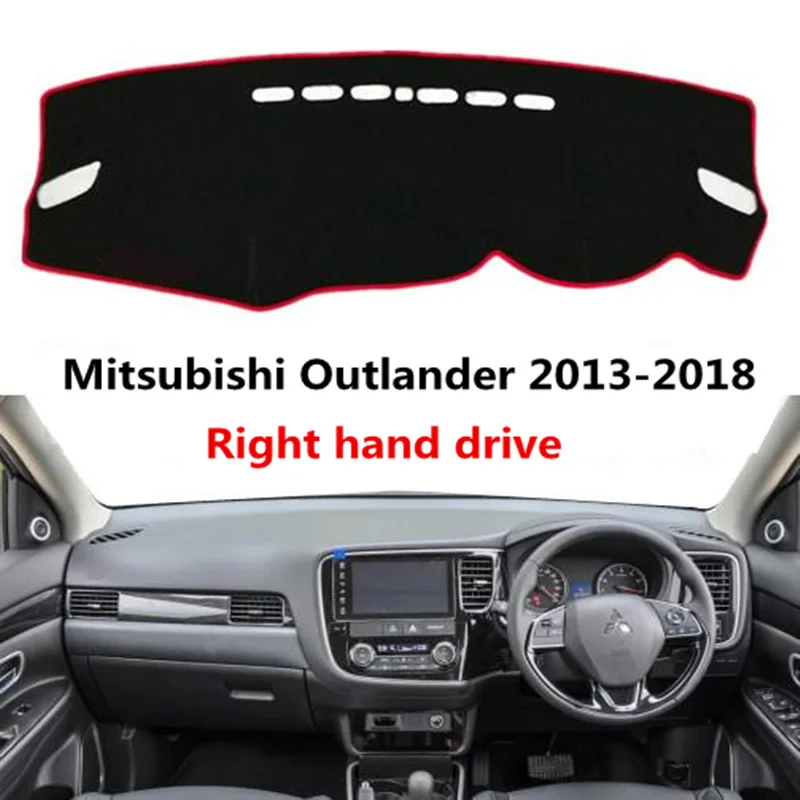 TAIJS Car dashboard cover pad for Mitsubishi Outlander 2013 2018 Left
