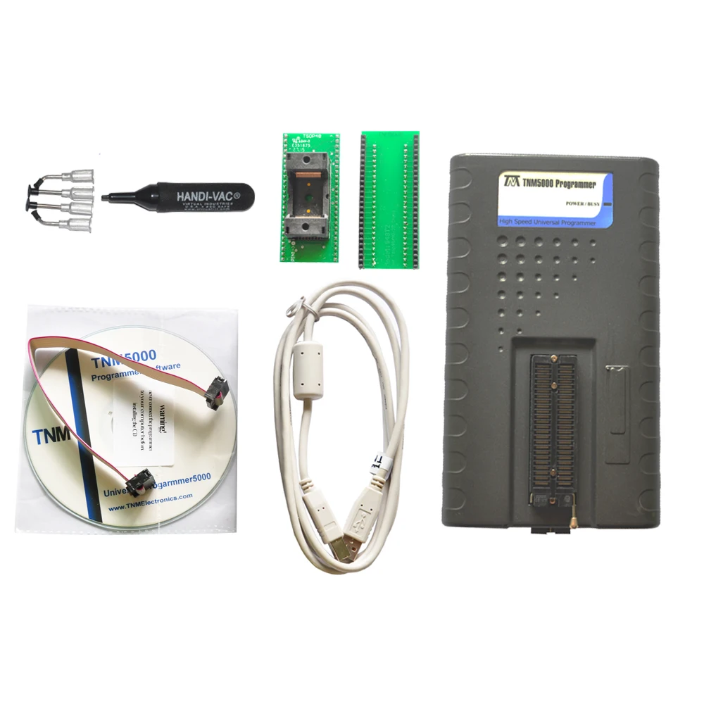 

2019 new TNM5000 USB EPROM Programmer+TSOP48 adapter,for vehicle/car electronic part repair,support laptop IO,48 pin zif socket