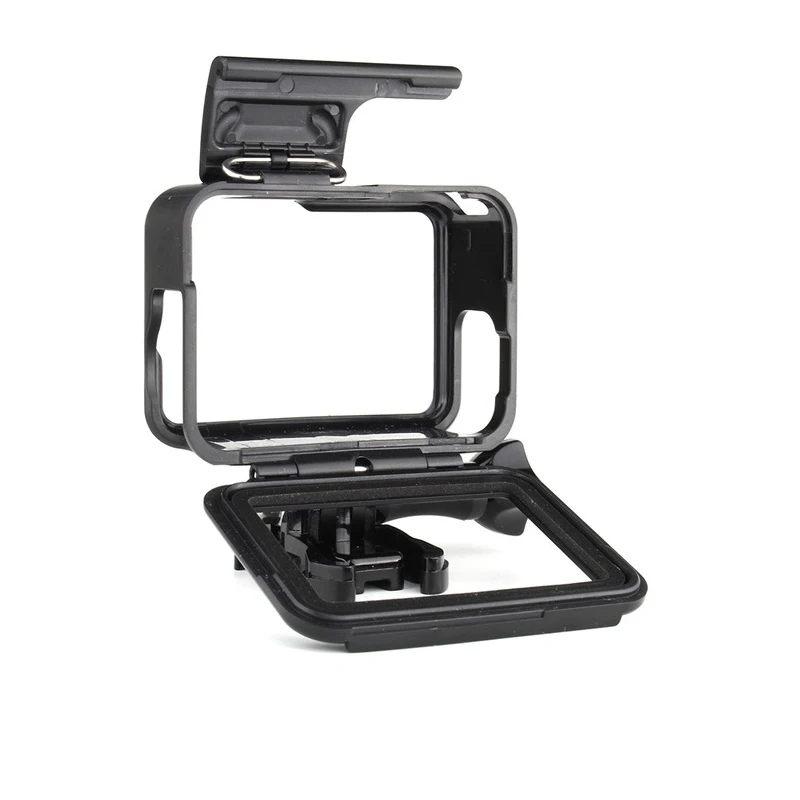 Standard Frame Protective Housing Case + Silicone Lens Cover Set For Gopro Hero 5 6 7 Whitesilver Hero 2018 Camera Accessories   (6)