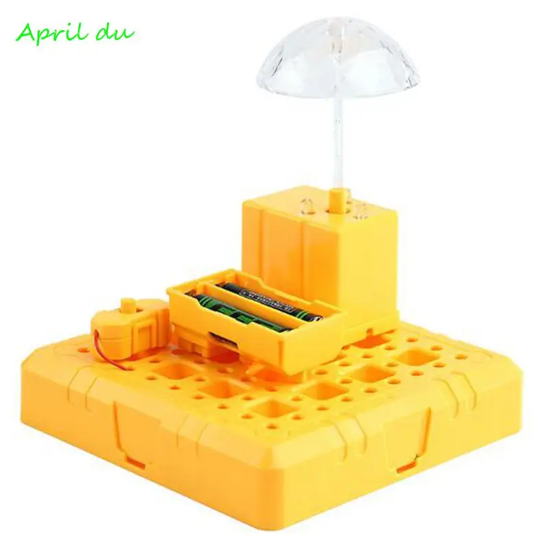

April Du DIY colorful starlight electronic building blocks assembling materials package scientific invented educational Toy