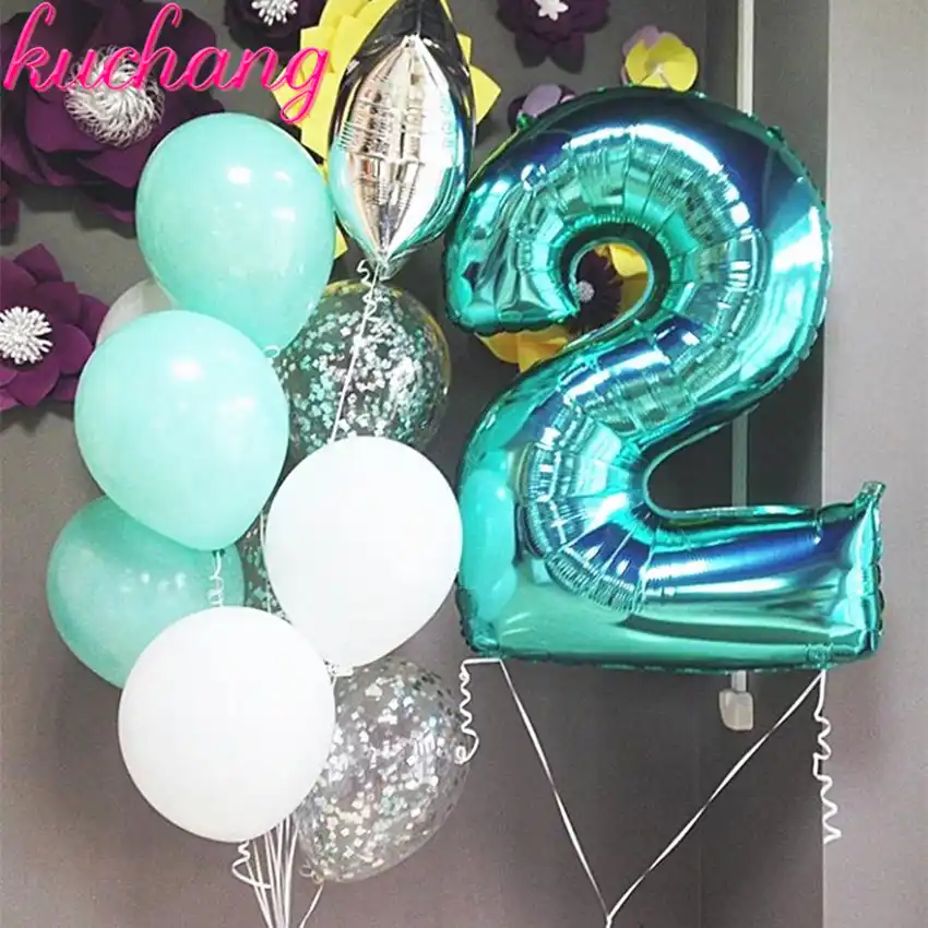 1 шт. 40 ''розовое золото черный номер воздушный шар алюминиевый гелиевый воздушные шары на день рождения вечерние украшения празднование над...