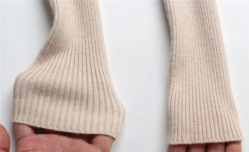 New 2019 Autumn and Winter Women Pearl Beaded Sweater V-Neck Long Sleeve Slim Women Knit Sweater and Pullover D234