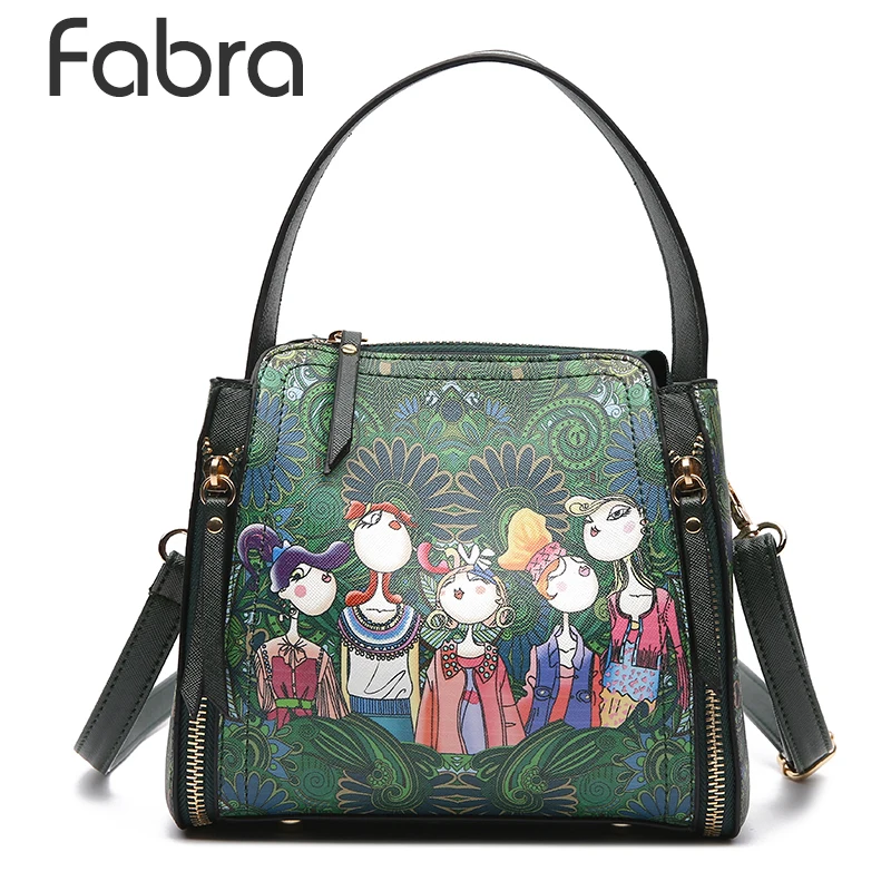 

Brand Women Handbag Bag Dark Green Forest Cartoon Image Printing Women Messenger Bag High Quality Bucket Crossbody Bags Bolsos