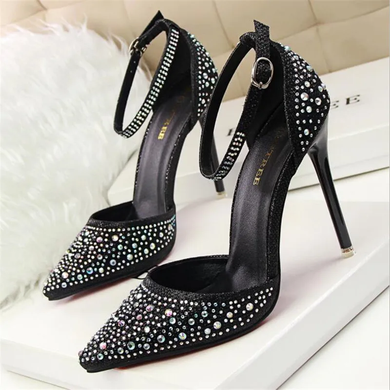 

Girls Princess Pumps Extrem Sexy High Heels Women Shoes Thin Heels Female child Shoes Wedding Shoes Gold Sliver Student Shoes