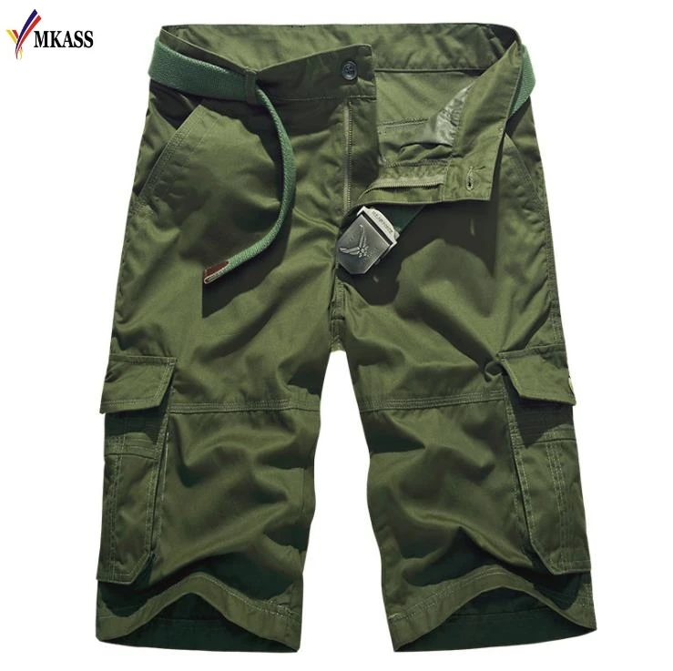 Летние мужские карго-шорты камуфляжные хлопковые военные камуфляжные мужские свободные рабочие пляжные шорты мужские шорты кэжуал брендовая одежда