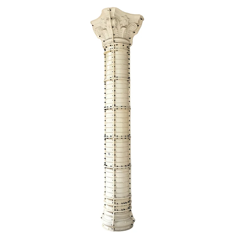 ABS пластик римская бетонная колонна формы G29 25xH350cm Европейская форма для столба строительные формы для сада Вилла Дом - Цвет: Белый