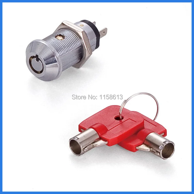 

10 pieces 32mm hex nut fixed keyed alike tubular key switch lock vending machine lock