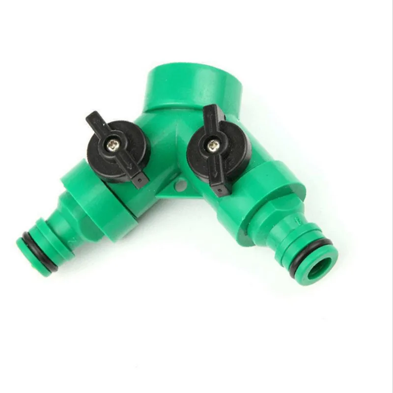 

Quick connectors in New Garden Hose Pipe Tube Splitter 2 Way Connector Y Adaptor Tap Quick Turn Off Tool jcq03