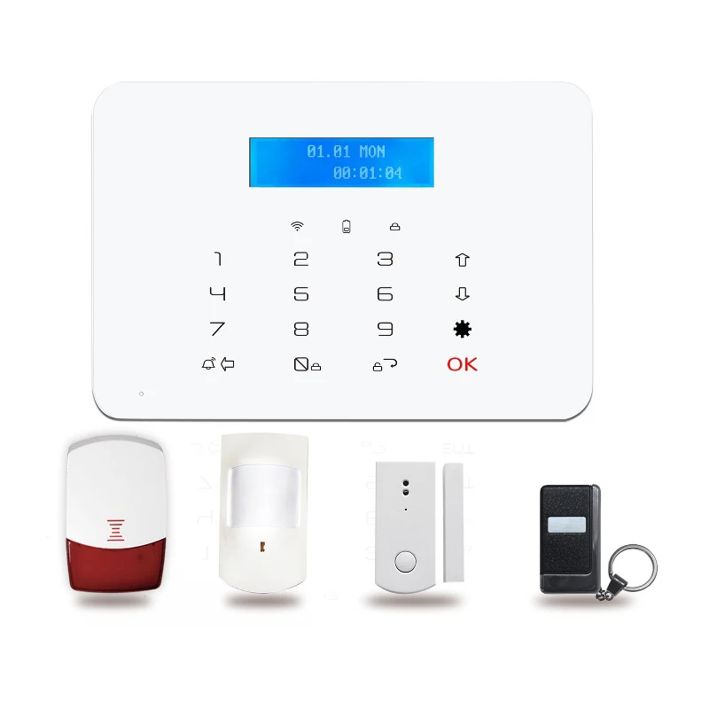 Smart Home Alarm System With QUAD GSM SMS & PSTN Network Calling Alert with PIR Motion Sensor